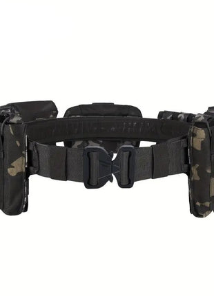 7-in-1 Tactical Battle Belt 1000D Nylon with Quick Release Buckle, Heavy Duty MOLLE Utility Belt for Police Military Outdoor