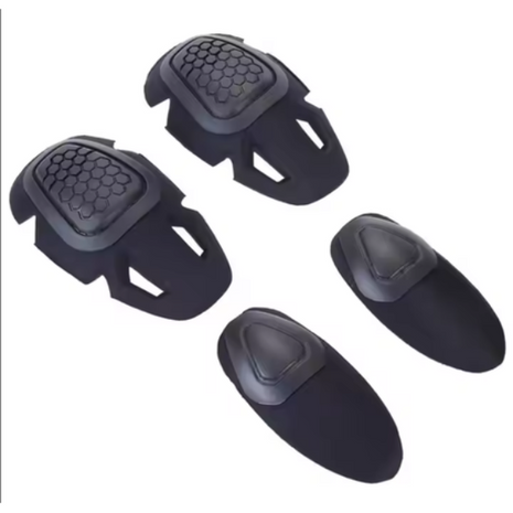 Motorcycle Elbow and Knee Armor Pads – 4-Piece EVA & TPR Impact Protection Inserts – Ergonomic Fit – Multi-Colour