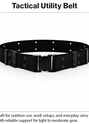 Tactical Waist Belt Plastic Buckle Adjustable