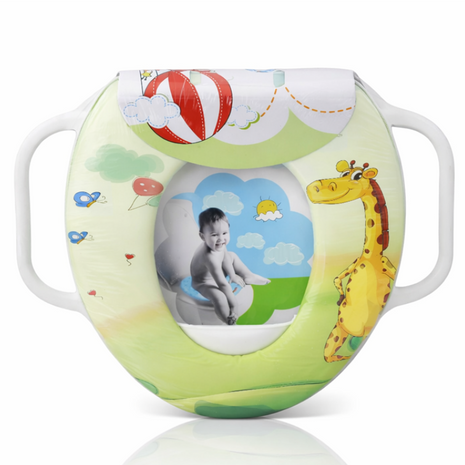 Toddler Potty Training Seat with Handles – Giraffe Design