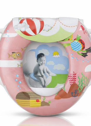 Toddler Potty Training Seat with Handles – Ocean Pink Design