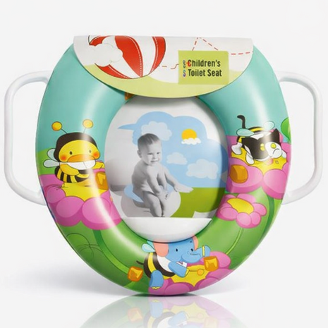 Toddler Potty Training Seat with Handles –  Flower Animal Design