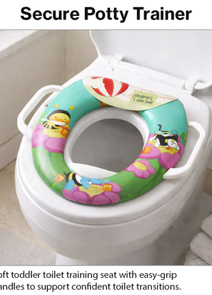 Toddler Potty Training Seat with Handles –  Flower Animal Design