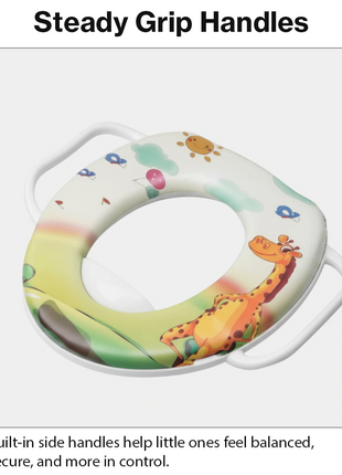 Toddler Potty Training Seat with Handles – Giraffe Design