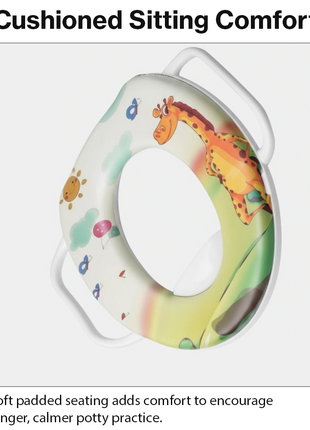 Toddler Potty Training Seat with Handles – Giraffe Design
