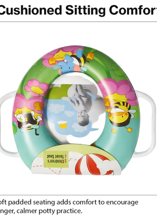 Toddler Potty Training Seat with Handles –  Flower Animal Design