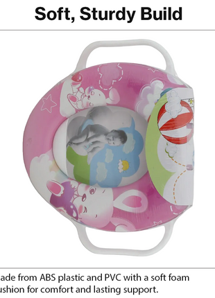 Toddler Potty Training Seat with Handles – Bunny Design