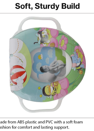 Toddler Potty Training Seat with Handles –  Flower Animal Design