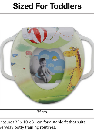 Toddler Potty Training Seat with Handles – Giraffe Design