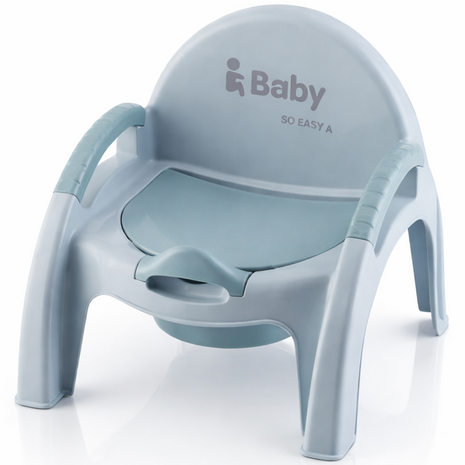 Potty Training Chair – Ergonomic Toddler Toilet Seat with Removable Bowl – Blue