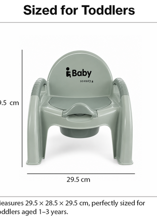 Potty Training Chair – Ergonomic Toddler Toilet Seat with Removable Bowl – Green