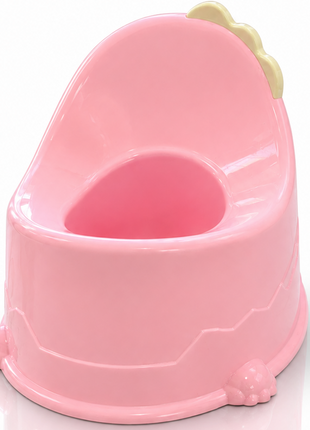 Kids Plastic Potty Training Seat, Lightweight Portable Toddler Potty- Pink