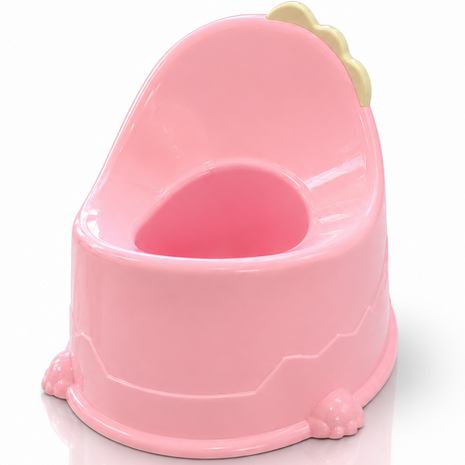 Kids Plastic Potty Training Seat, Lightweight Portable Toddler Potty- Pink