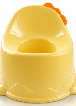Kids Plastic Potty Training Seat, Lightweight Portable Toddler Potty- Yellow