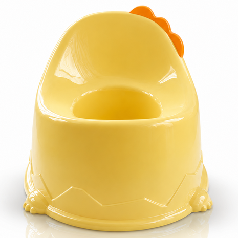 Kids Plastic Potty Training Seat, Lightweight Portable Toddler Potty- Yellow