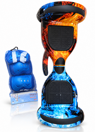 Self Balancing Hoverboard with Bluetooth Speaker and Protective Knee Pads