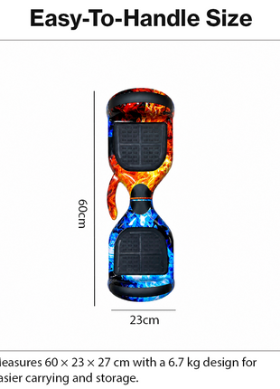 Self Balancing Hoverboard with Bluetooth Speaker and Protective Knee Pads