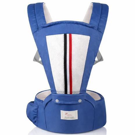 Ergonomic Baby Carrier with Hip Seat 3.5–13 kg – Breathable Mesh – Adjustable Straps Navy