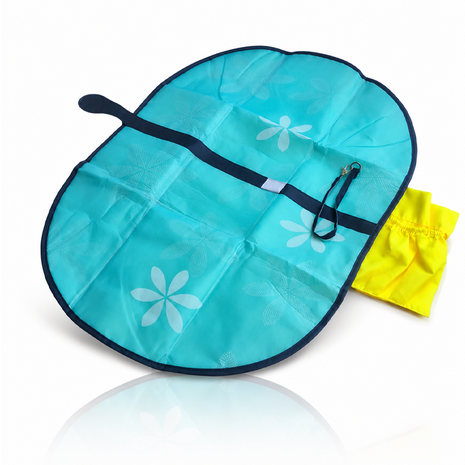Portable Baby Changing Pad Foldable Diaper Changing Mat with Stroller Strap Compact Travel Clutch for Moms