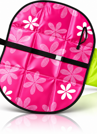 Portable Baby Changing Pad Foldable Diaper Changing Mat with Stroller Strap Compact Travel Clutch for Moms