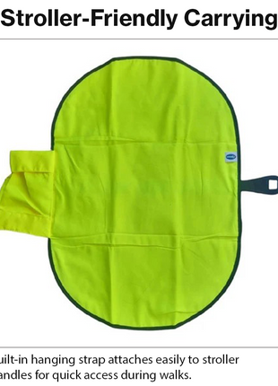 Portable Baby Changing Pad Foldable Diaper Changing Mat with Stroller Strap Compact Travel Clutch for Moms