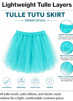 Green Layered Tulle Tutu Skirt Set with Black Satin Ribbon & Matching Flower Hair Clip for Kids (Copy)