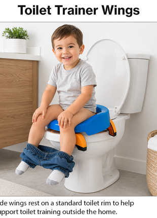 2-in-1 Foldable Baby Travel Potty & Toilet Trainer Seat – Portable