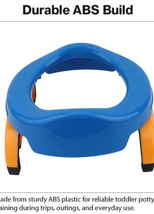 2-in-1 Foldable Baby Travel Potty & Toilet Trainer Seat – Portable