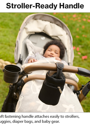 Insulated Baby Bottle Bag with Handle for Buggy or Stroller