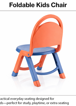 Foldable Kids Chair Lightweight Plastic Portable Study Chair