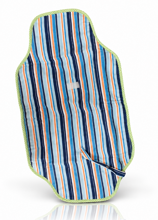 Waterproof Baby Changing Pad Mat Foldable Portable Diaper Changing Station Lightweight Travel Mat Blue Stripe