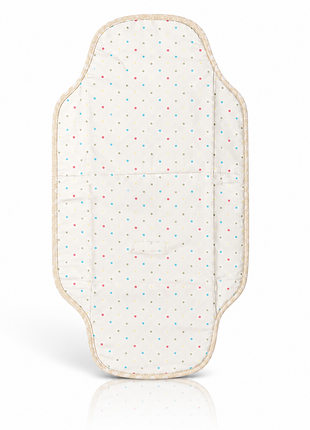 Waterproof Baby Changing Pad Mat Foldable Portable Diaper Changing Station Lightweight Travel Mat Cream Pastel Dot