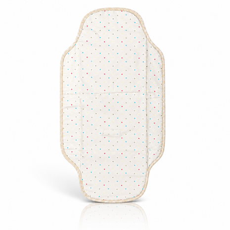 Waterproof Baby Changing Pad Mat Foldable Portable Diaper Changing Station Lightweight Travel Mat Cream Pastel Dot