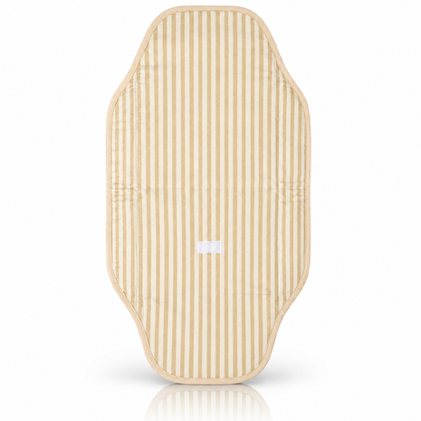 Waterproof Baby Changing Pad Mat Foldable Portable Diaper Changing Station Lightweight Travel Mat Brown Stripe