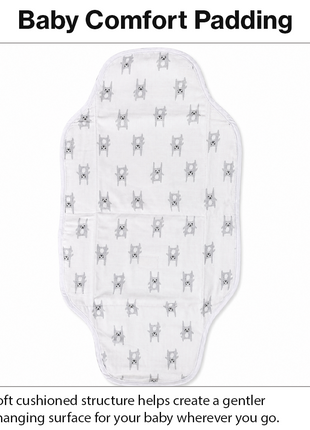 Waterproof Baby Changing Pad Mat Foldable Portable Diaper Changing Station Lightweight Travel Mat Minimalist Bear Print