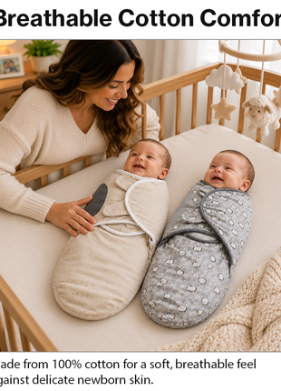 SwaddleMe Original Swaddle 2-Pack Cotton Baby Wraps 0–3 Months