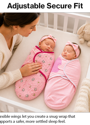 SwaddleMe Original Swaddle 2-Pack Cotton Baby Wraps 0–3 Months