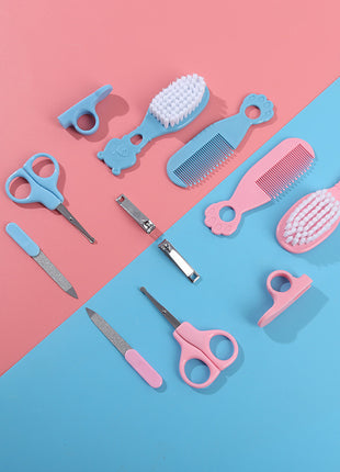 Baby Grooming Kit 6-Piece – Soft Brush, Rounded Safety Scissors, Nail Clipper & Comb – BPA-Free