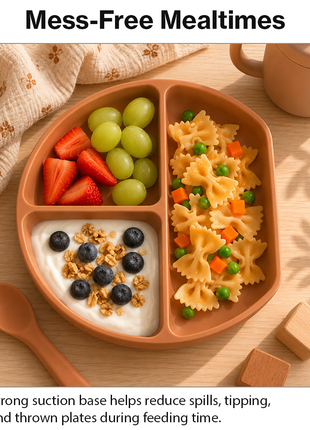 Silicone Suction Divided Plate for Toddlers