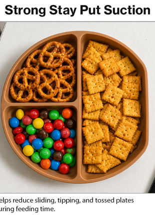 Silicone Suction Divided Plate for Toddlers