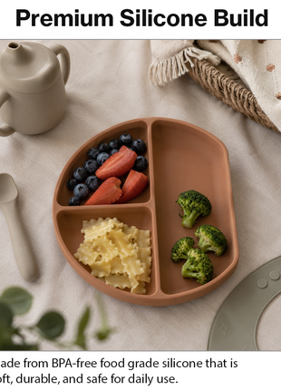 Silicone Suction Divided Plate for Toddlers