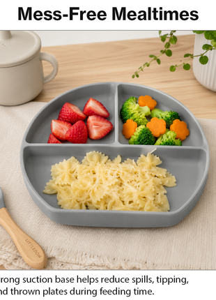 Silicone Suction Divided Plate for Toddlers