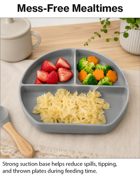 Silicone Suction Divided Plate for Toddlers