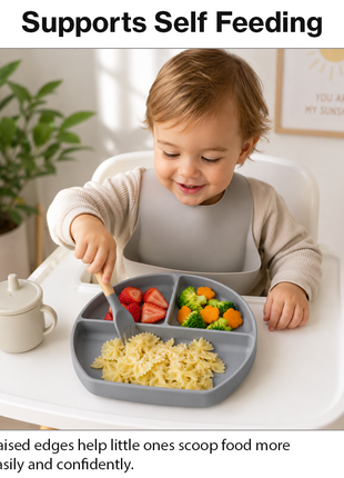 Silicone Suction Divided Plate for Toddlers