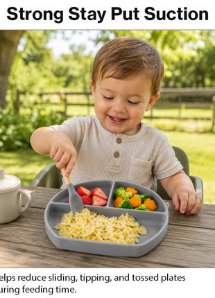 Silicone Suction Divided Plate for Toddlers