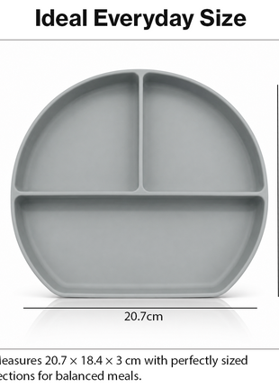 Silicone Suction Divided Plate for Toddlers