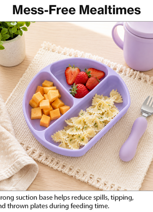 Silicone Suction Divided Plate for Toddlers