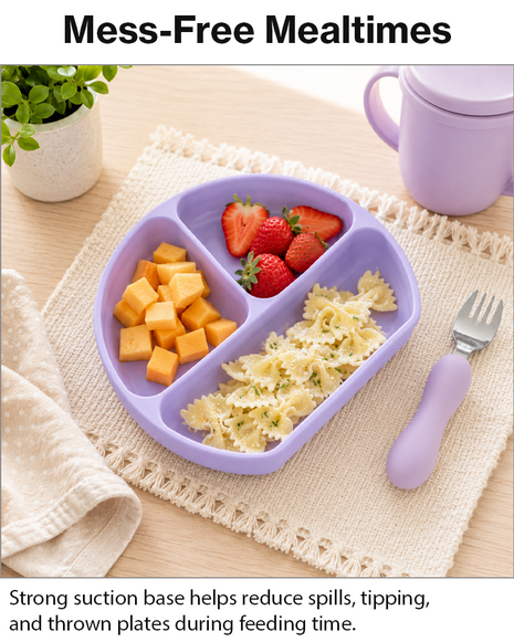 Silicone Suction Divided Plate for Toddlers
