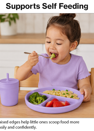 Silicone Suction Divided Plate for Toddlers