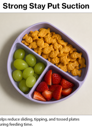 Silicone Suction Divided Plate for Toddlers